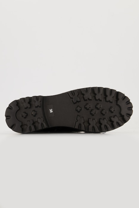 Lederboots, Veloursleder, Teddyfleece, Weite H