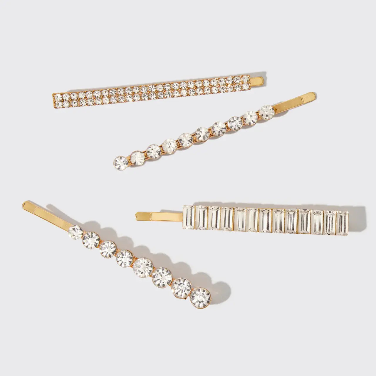 All Dressed up Rhinestone Bobby Pins 4 Piece Set