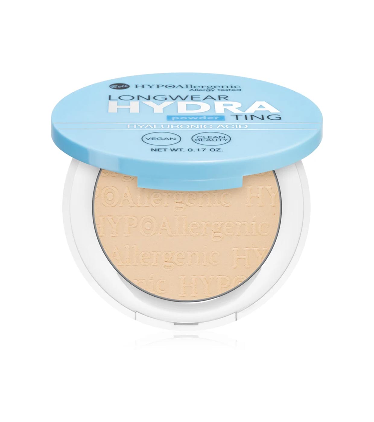 Bell - Pó compacto com ácido hialurônico Longwear Hydrating - 01: Nude