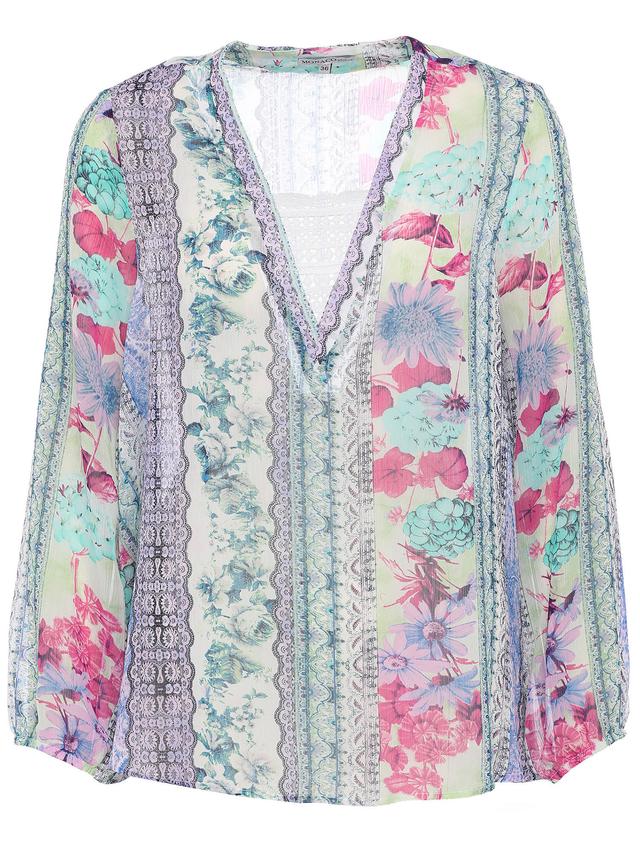 Druckbluse Crochetta