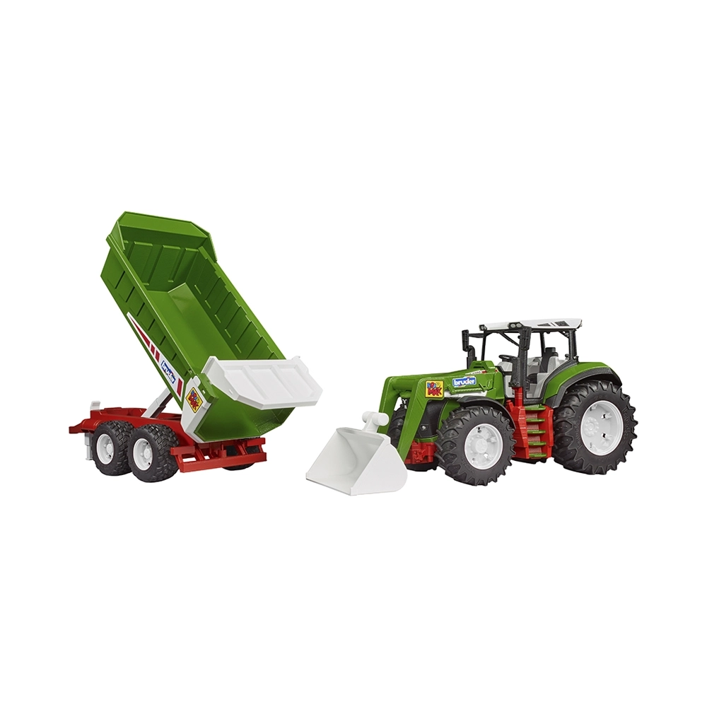 Bruder ROADMAX Traktor mit Frontlader & Kippanhänger