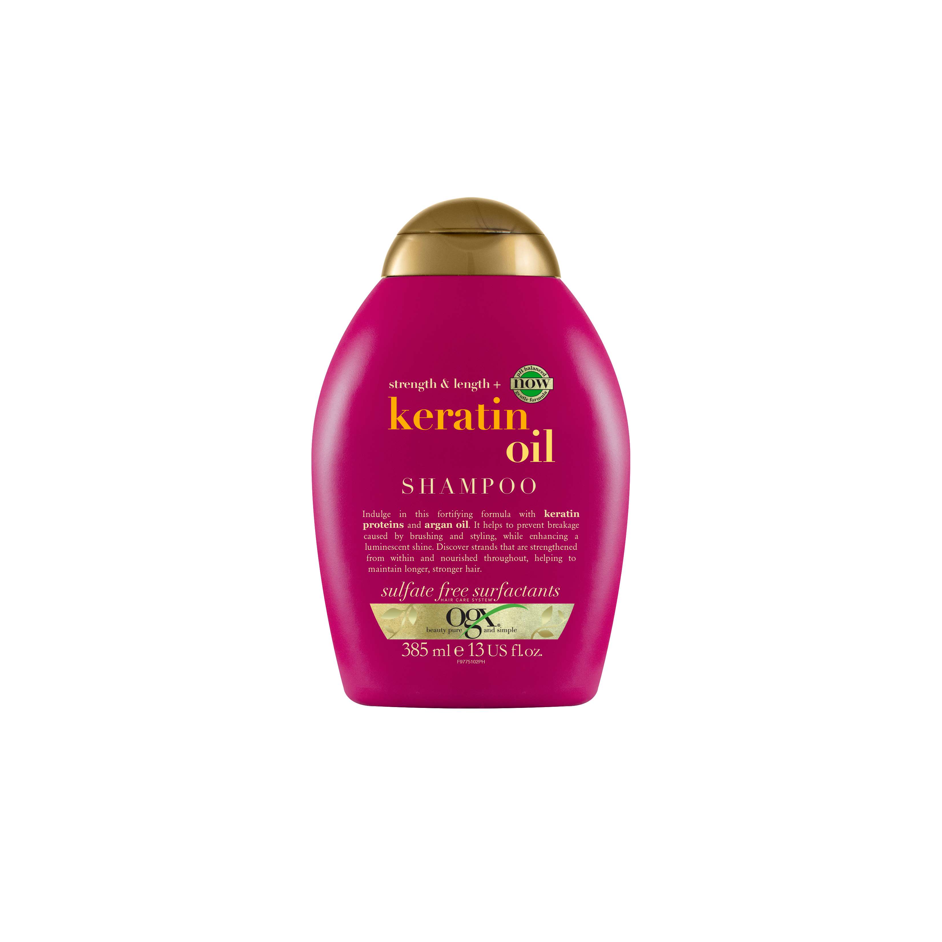 CHAMPÔ OGX ÓLEO QUERATINA SEM SULFATOS 385ML