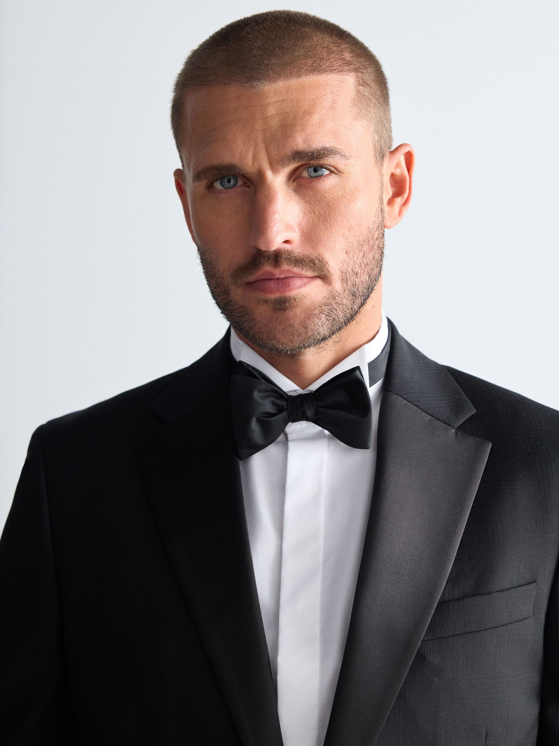 Zwart - Signature Marzotto 100% Italian Wool Check Tuxedo Suit Jacket