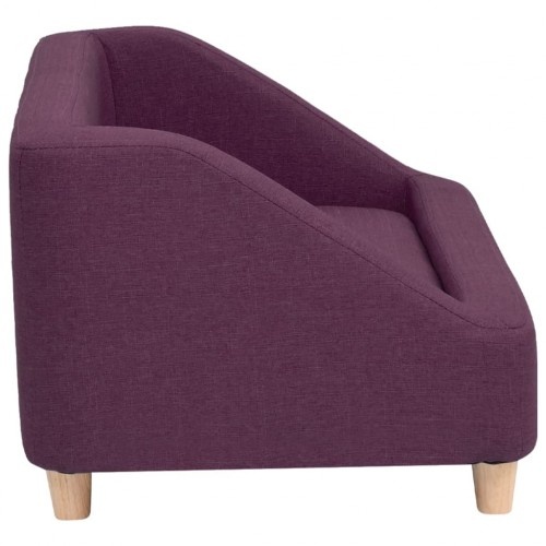 Sofá retangular para cães, roxo