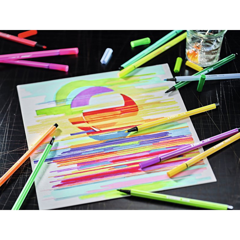 Feutre Stabilo ARTY Pen 68 et Point 88 - Set de 24