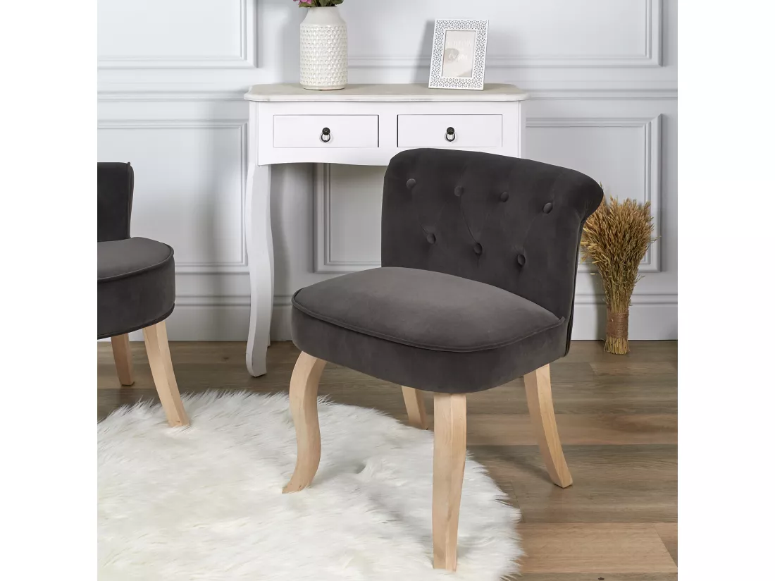 Fauteuil en Velours Design 