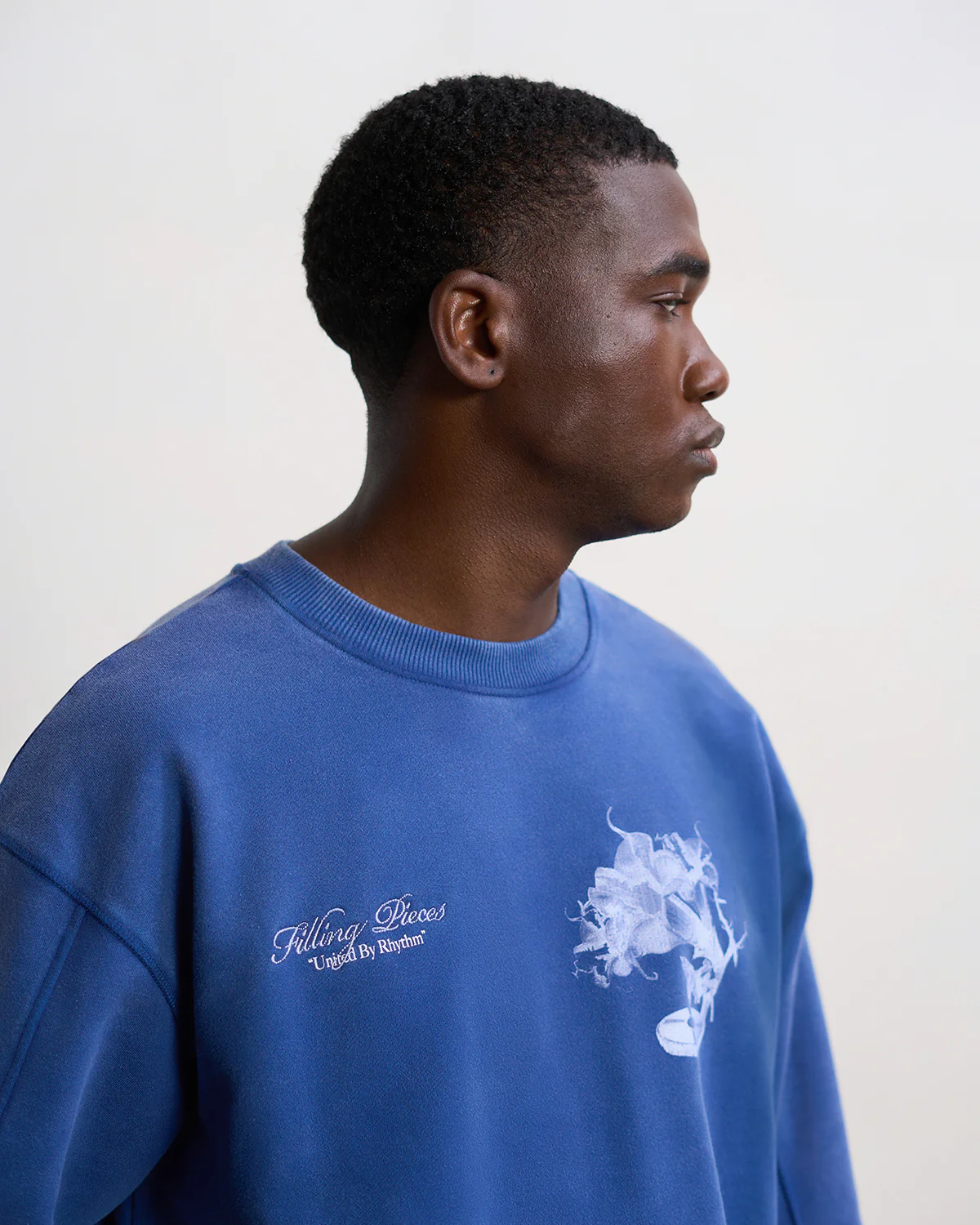 Sweatshirt Gramophone Vintage Blue