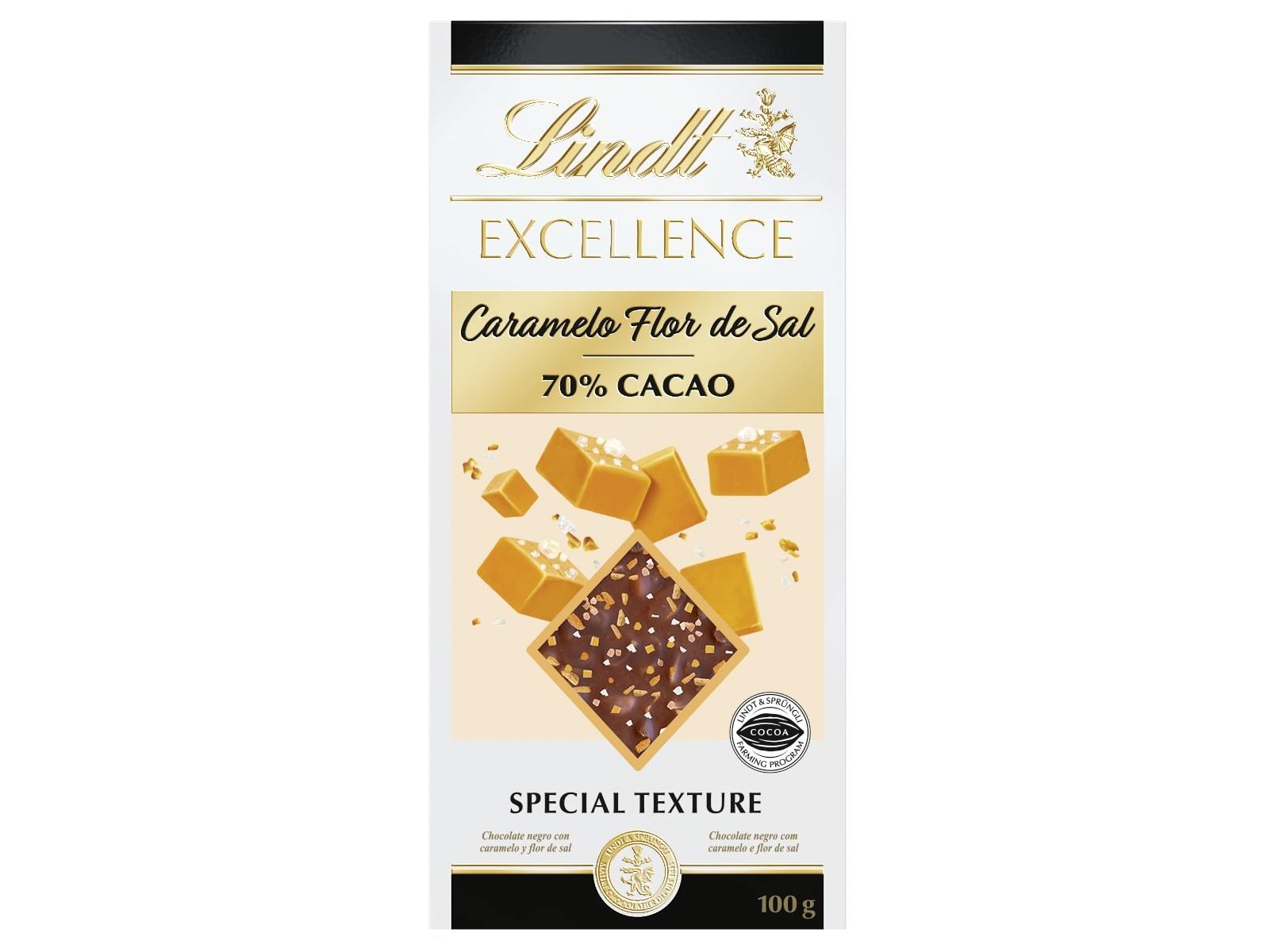 CHOCOLATE NEGRO LINDT EXCELLENCE CARAMELO SALGADO 100 G