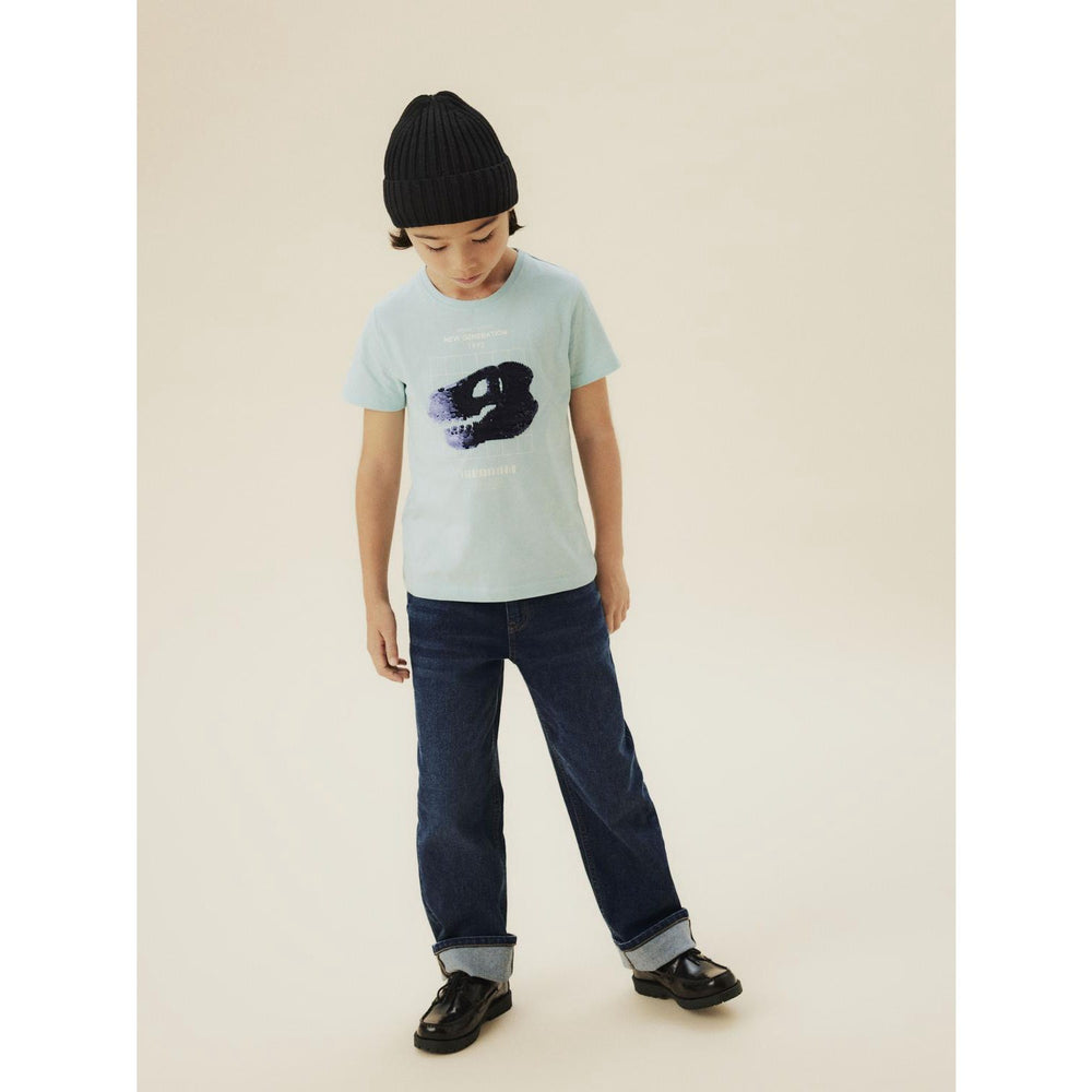 Køb Name It Dark Grey Denim Nkmryan Straight Jeans 8808-Dt Tb