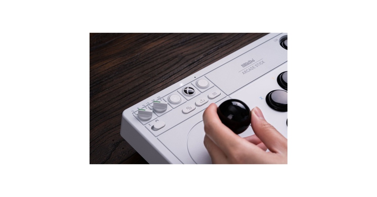 8BitDoArcade Stick for Xbox joystick  (Wit, Pc, Xbox One, Xbox Series X|S)