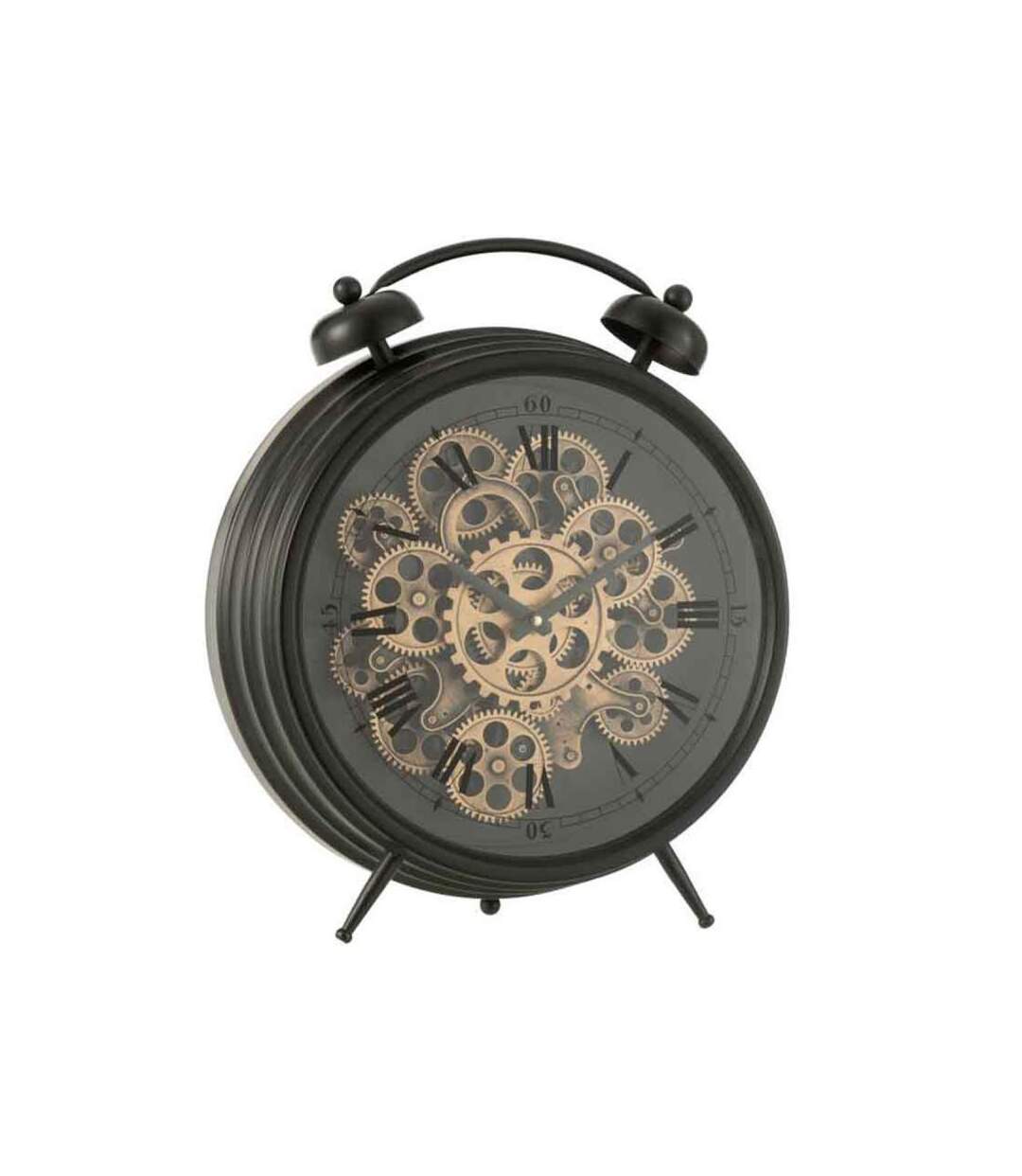 Paris Prix - Réveil à Poser Vintage mécanisme 47cm Noir