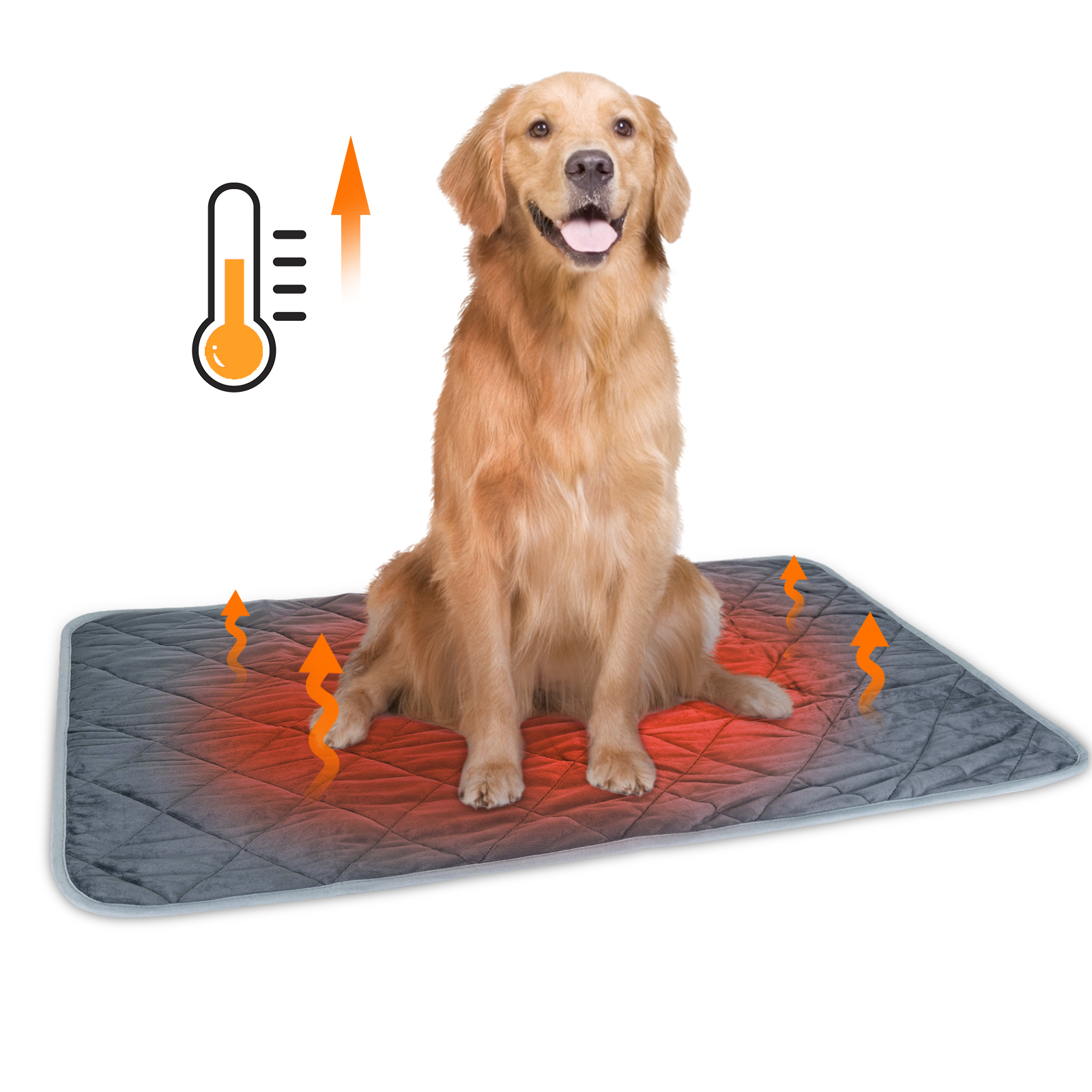 Manta térmica autoaquecida Nobleza para cães e gatos, tapete lavável e quentinho para animais de estimação, cama dobrável antiderrapante para gatos, tamanho P (40x50cm)