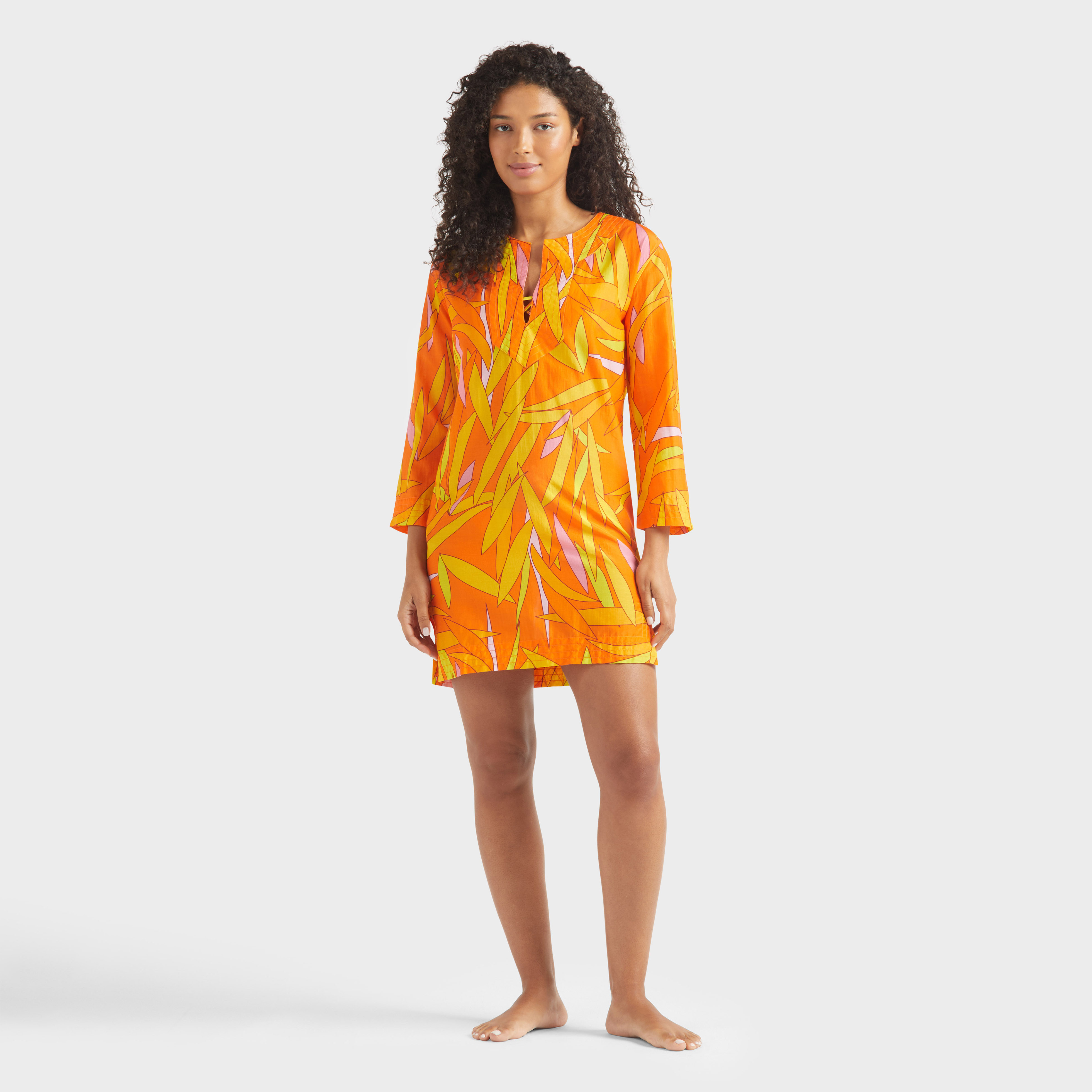 Caftan en coton et soie femme Madrague