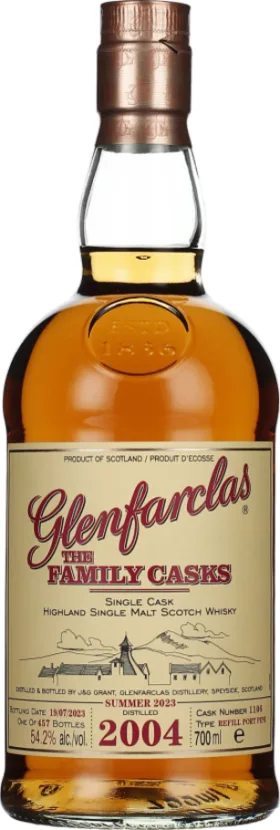 GLENFARCLAS VINTAGE 2004 FAMILY CASKS 70CL