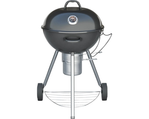 Tenneker® Houtskoolgrill Kettle Grill Black Moon Ø 58 cm Deksel Thermometer en Uitneembare Asbak Zwart