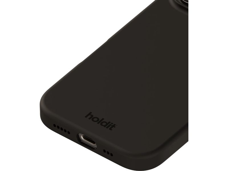 Holdit Back Cover Silicone iPhone 16 Pro Max Schwarz Schutzhülle für das Apple iPhone 16 Pro Max