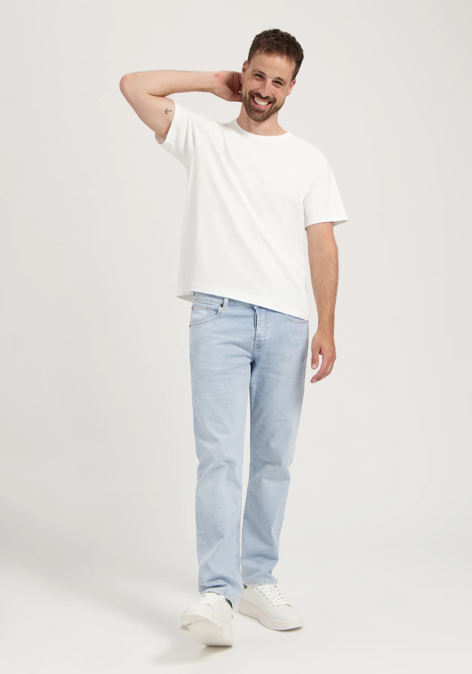 Mud Jeans Herrenjeans Hank Mid Tapered Light Vintage