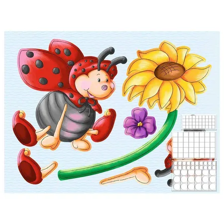 URSUS Wand- und Fensterbild Sommer, 5 Stanzbögen