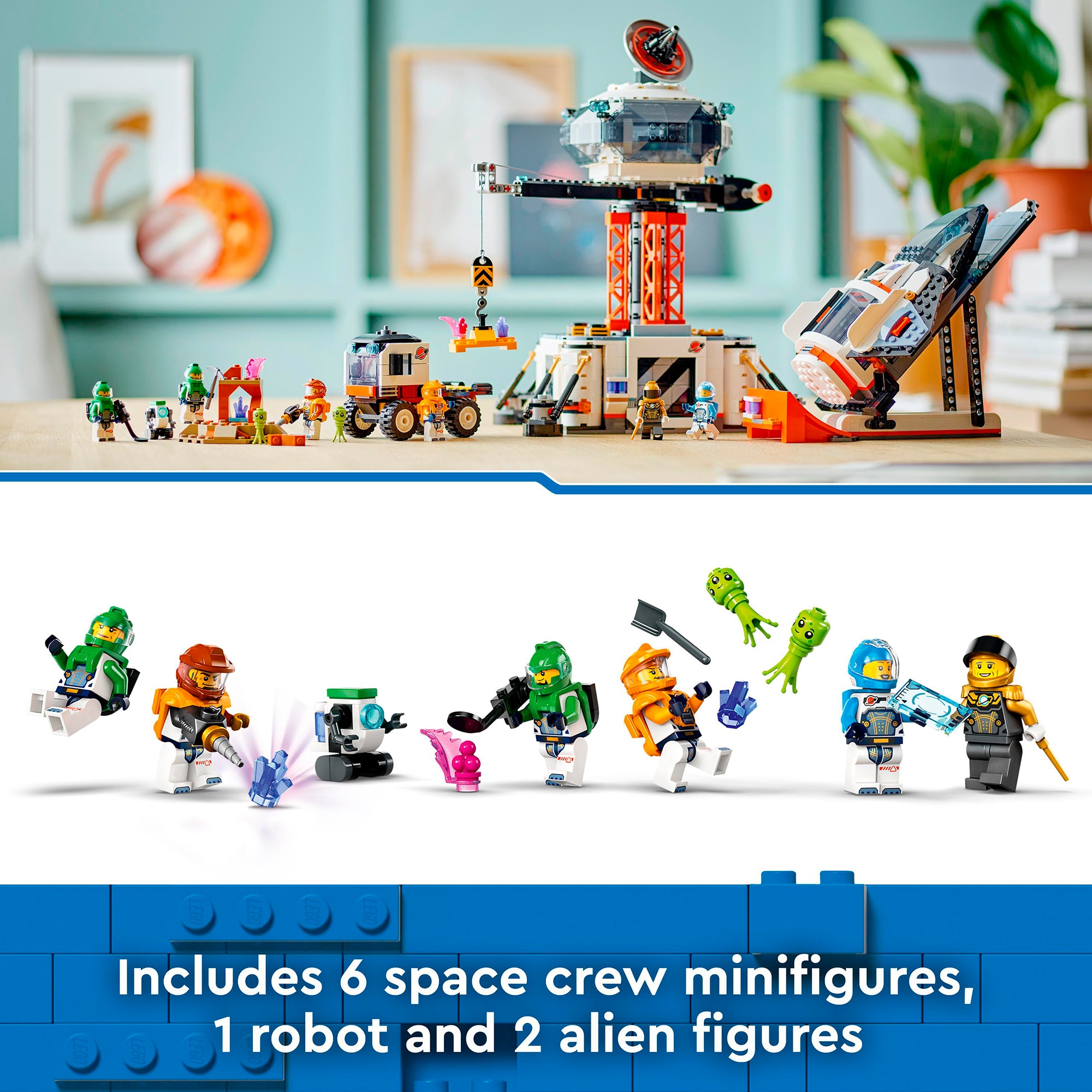 LEGO Konstruktionsspielzeug City Raumbasis mit Startrampe