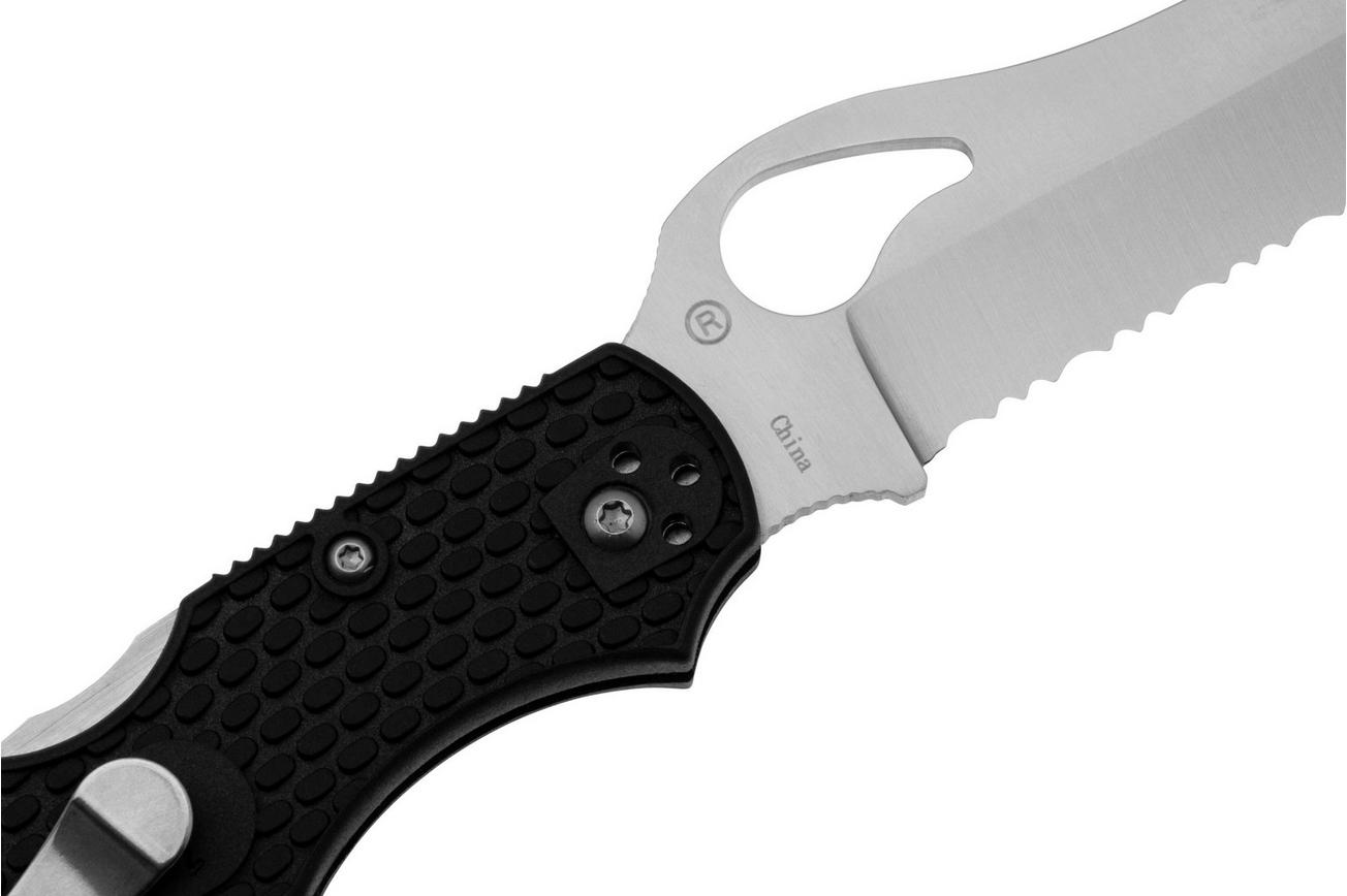 Spyderco Byrd Cara Cara 2 Rescue BY17SBK2 Black FRN, serrated zakmes