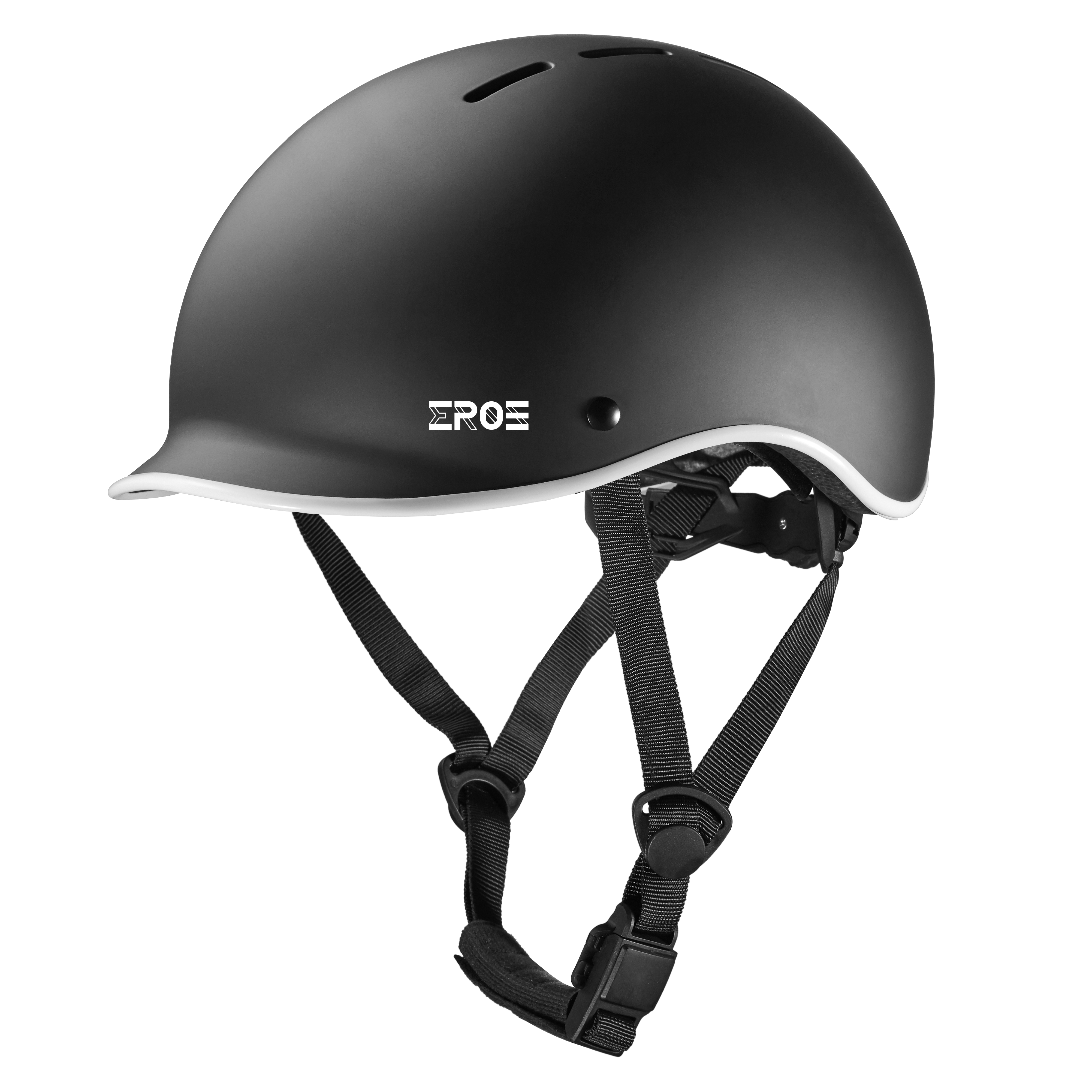 Casque Eroz Vintage Collection pour Trottinette Electrique et Vélo (Bleu\/Noir)