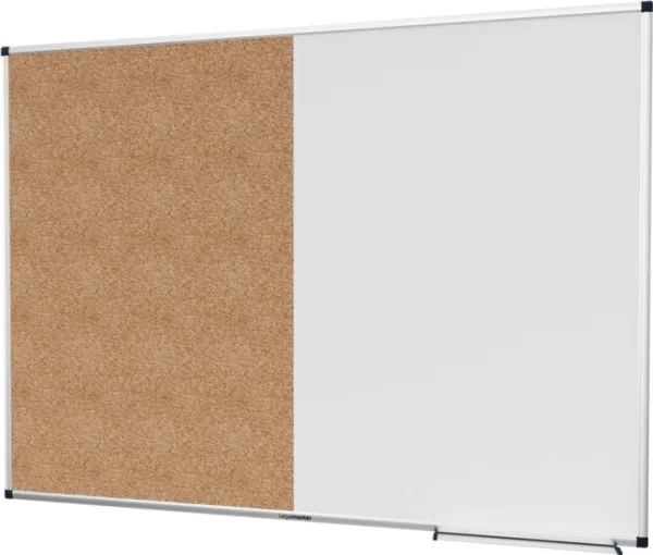 Kombitavle, Legamaster Unite, opslagstavle kork/whiteboard, 90 x 120 cm