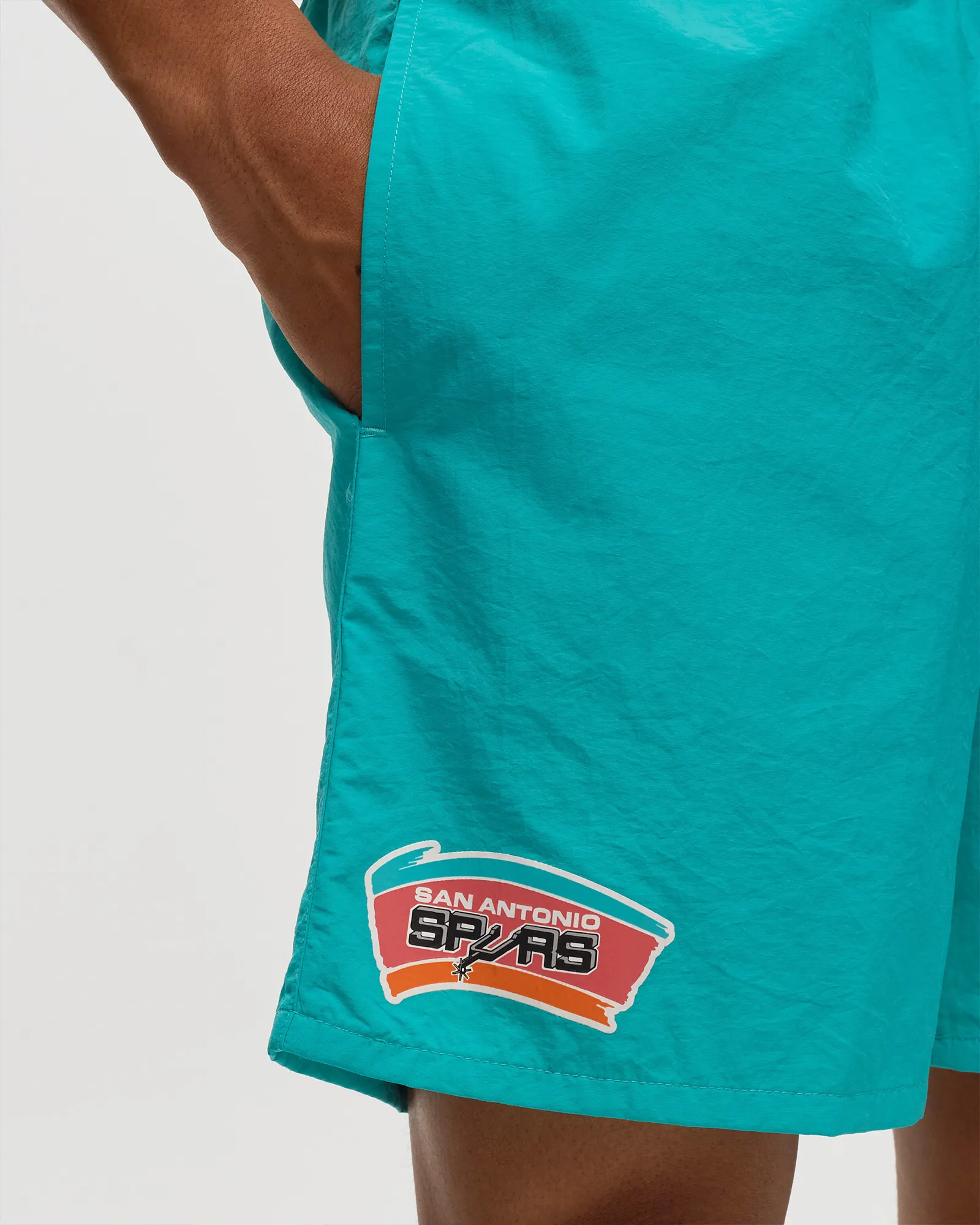 Mitchell & Ness Team Heritage Woven Short - San Antonio Spurs