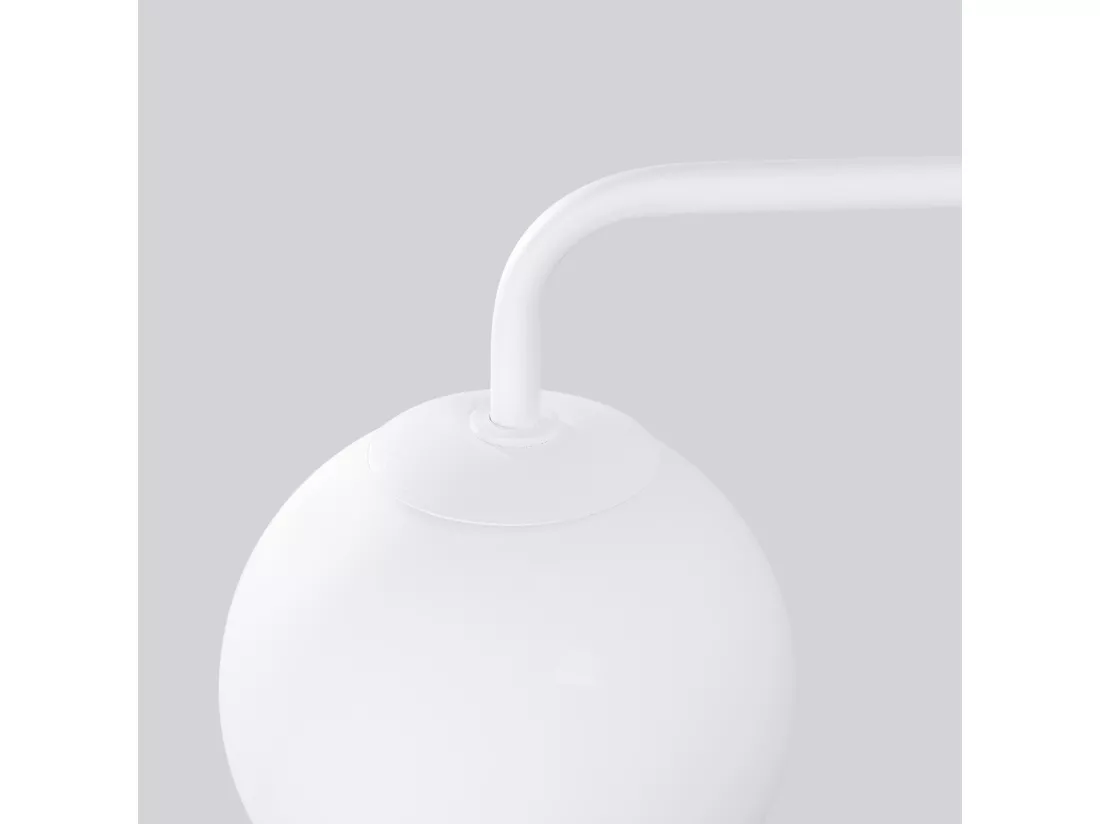 Applique Astral minimaliste en acier/verre - 1 sources lumineuses - L.10 x H.21 cm - blanc