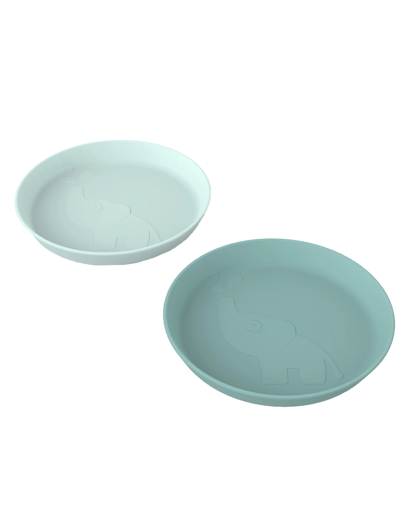 Kunststoff-Teller KIDDISH - ELPHEE 2er Pack in blau