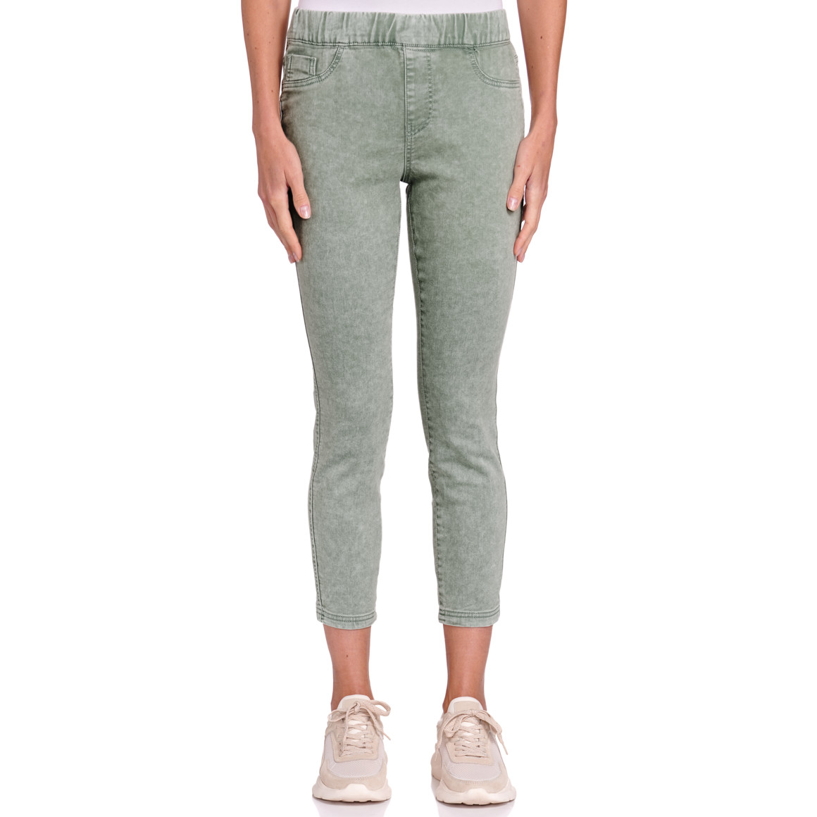 Gina Benotti Damen Jeggings mit Elastikbund salbei