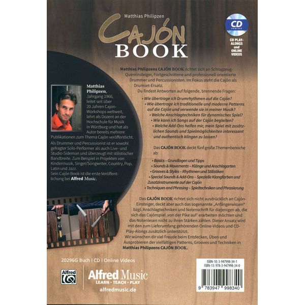 Alfred Music Publishing Cajon Book