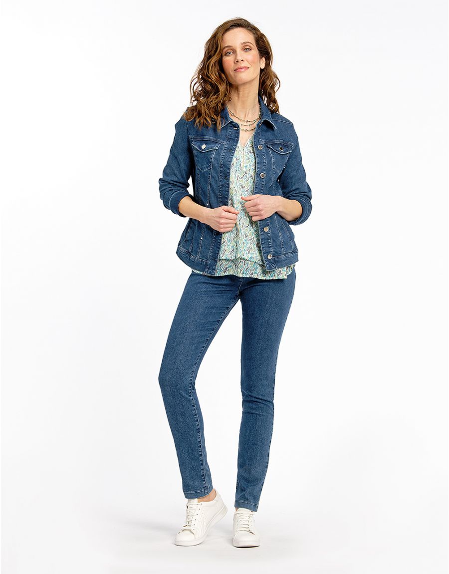 Blouse imprimée verte