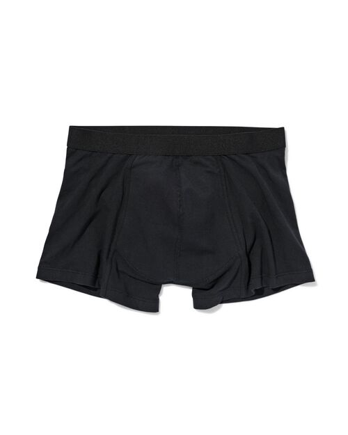 boxer homme anti fuite modèle court en coton pour les fuites légères noir