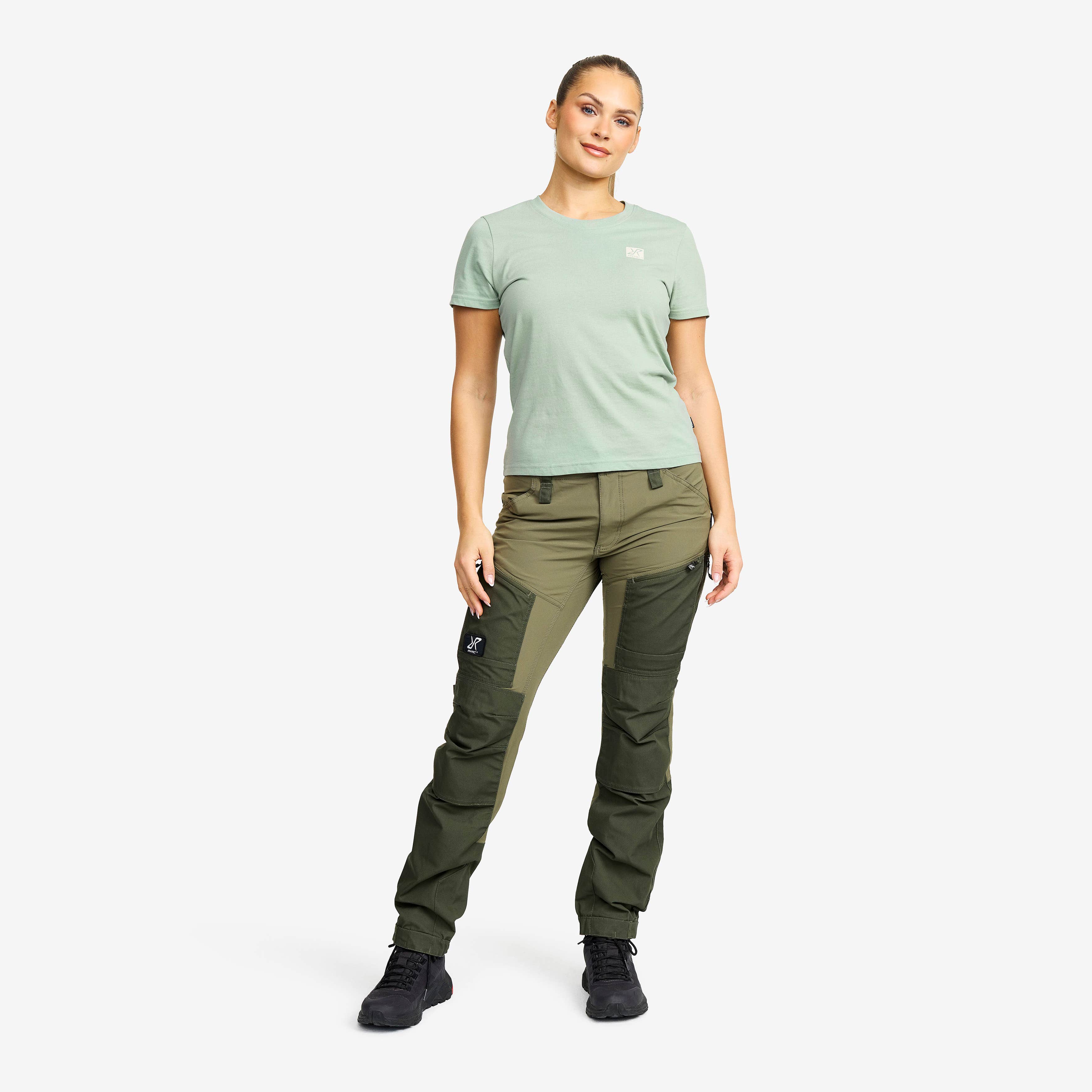 Easy Slim Fit T-shirt  Dame Iceberg Green