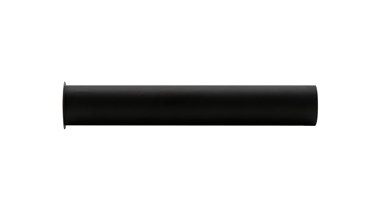 Mueller Black sifon-verlengbuis 20cm met kraag mat zwart