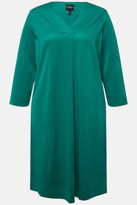 Slinky-Longshirt, Piqué, Tunika-Ausschnitt, 3/4-Arm