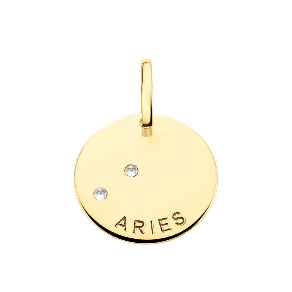 Pendentif Or Jaune Astraea Oxyde De Zirconium