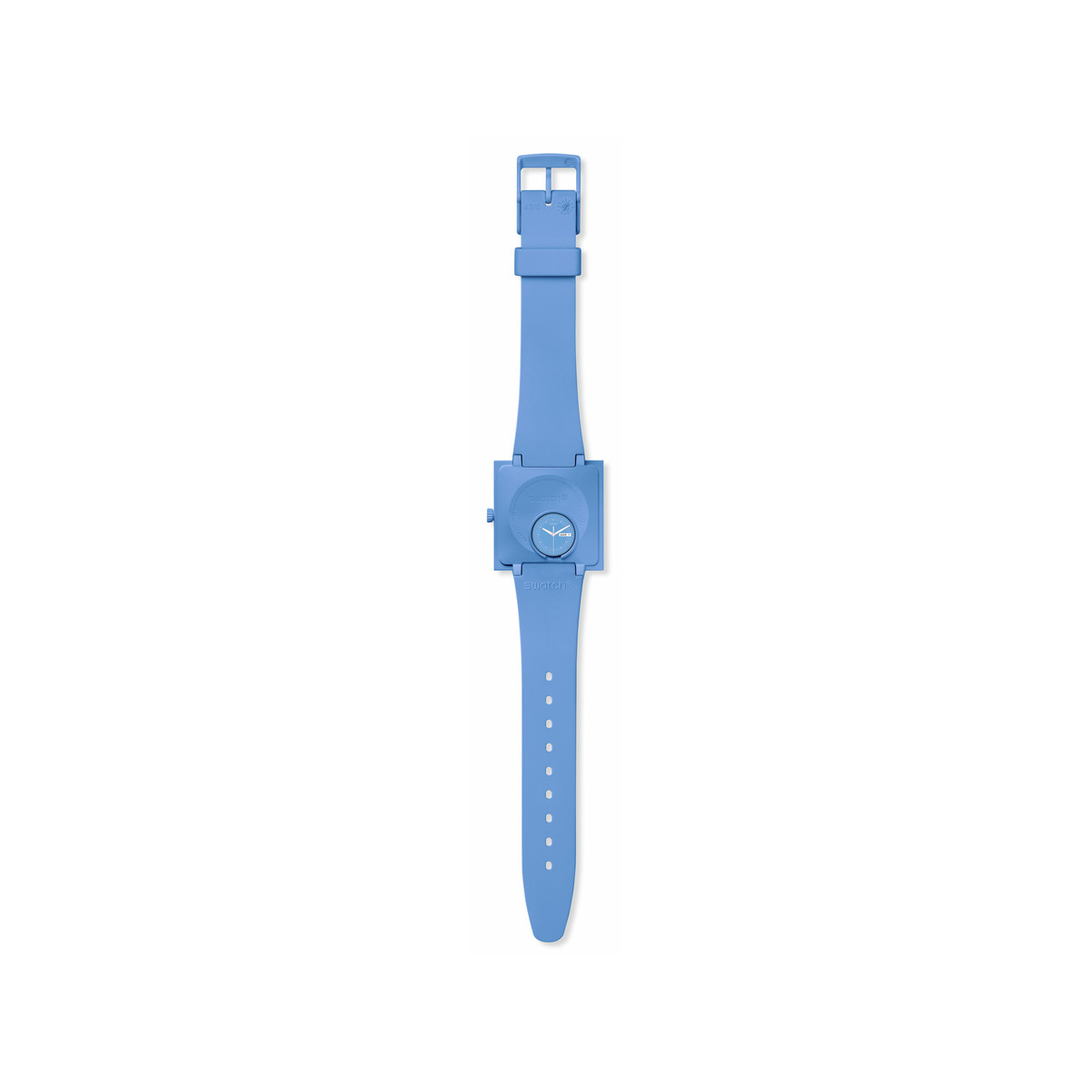 Montre SWATCH Square bioceramic What if sky? homme bracelet matériau biosourcé bleu