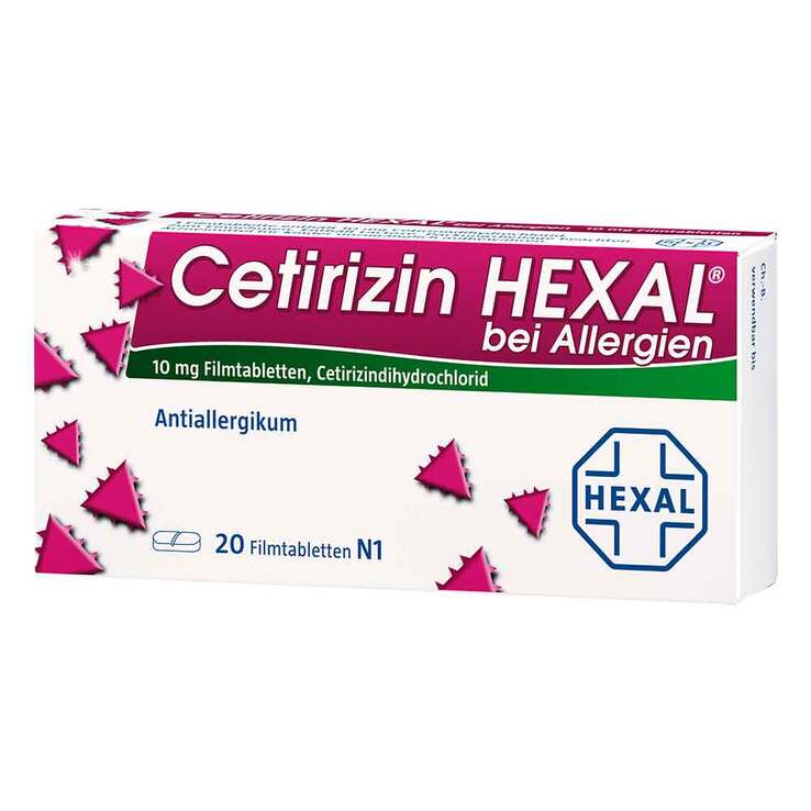 Cetirizin Hexal Filmtabletten bei Allergien, 20 St