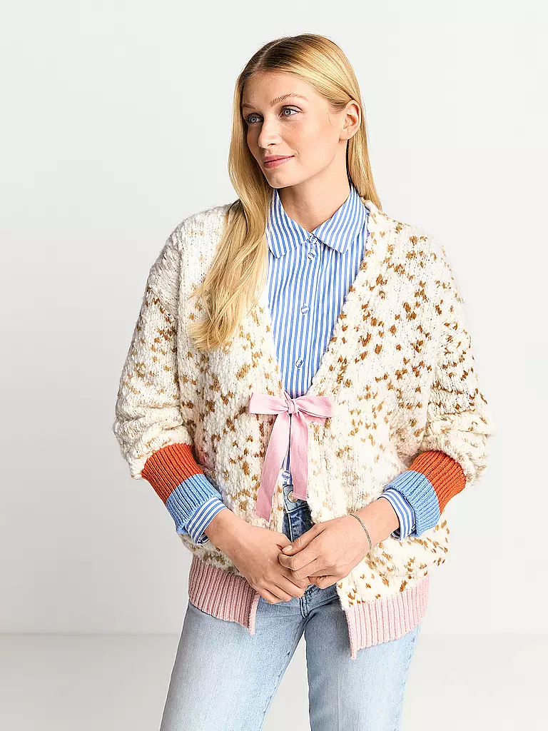 RICH & ROYAL Strickjacke beige
