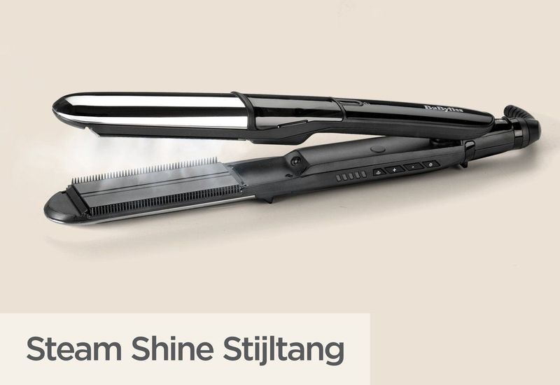 BaByliss - Steam Shine Stijltang - Stoom - Ionische Anti-Frizz functie - 39mm Platen