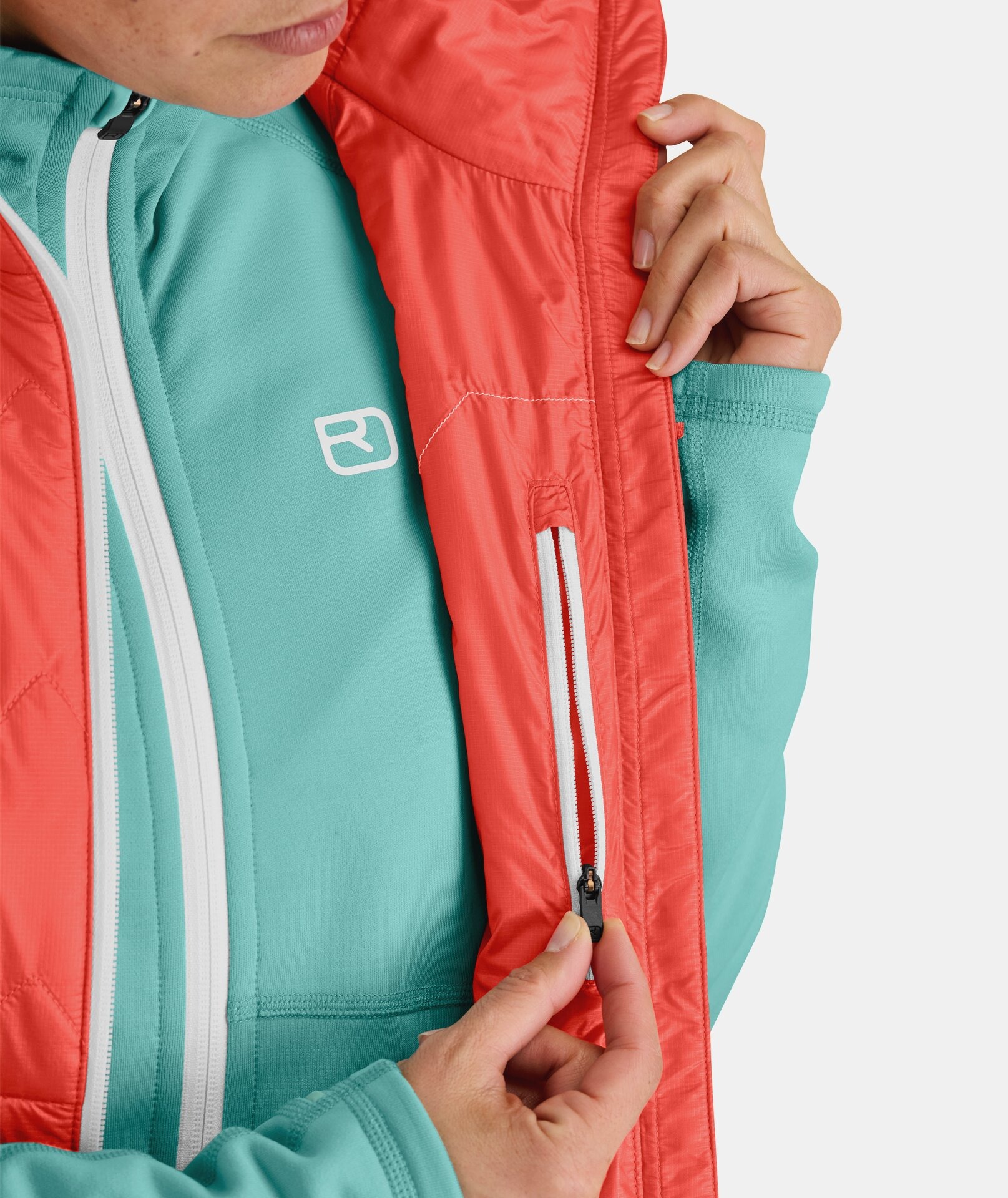 Swisswool Piz Vial Vest Dame 32201/Coral