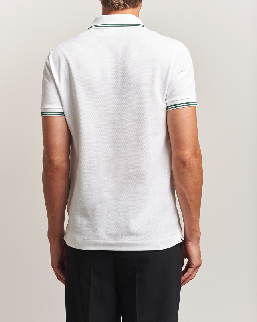Lacoste Original Stripe Collar Polo Piké White