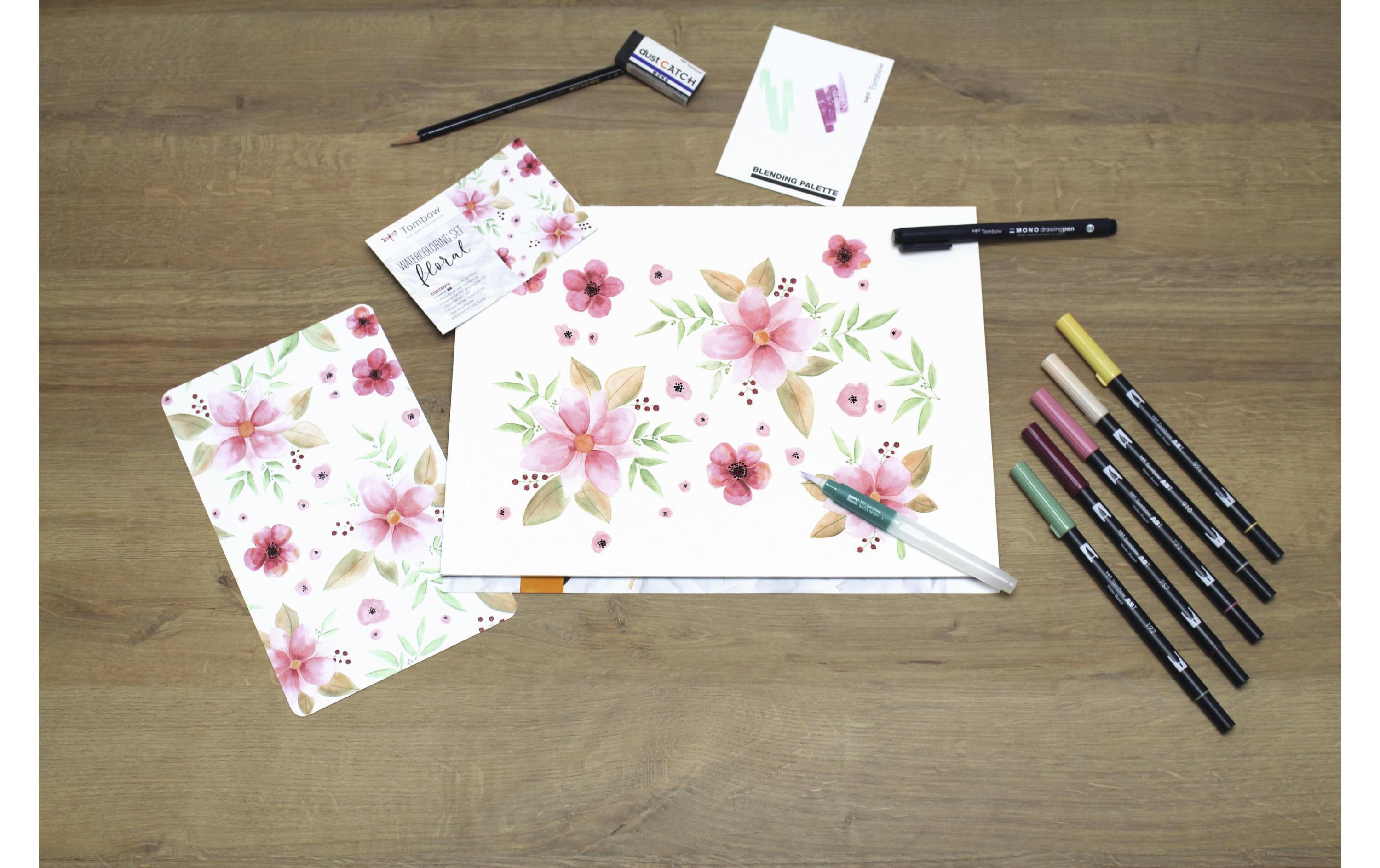 Fineliner Watercolor Set Floral RosaWatercolor Set