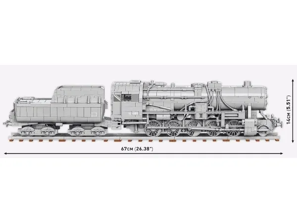 COBI Kriegslokomotive Baureihe 52, Byggesten, 10 År, 2476 stk