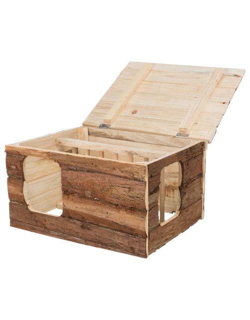 Trixie Natural Living Huis Hilke - Kooi Accessoire - 40x23x32 cm Donker Hout