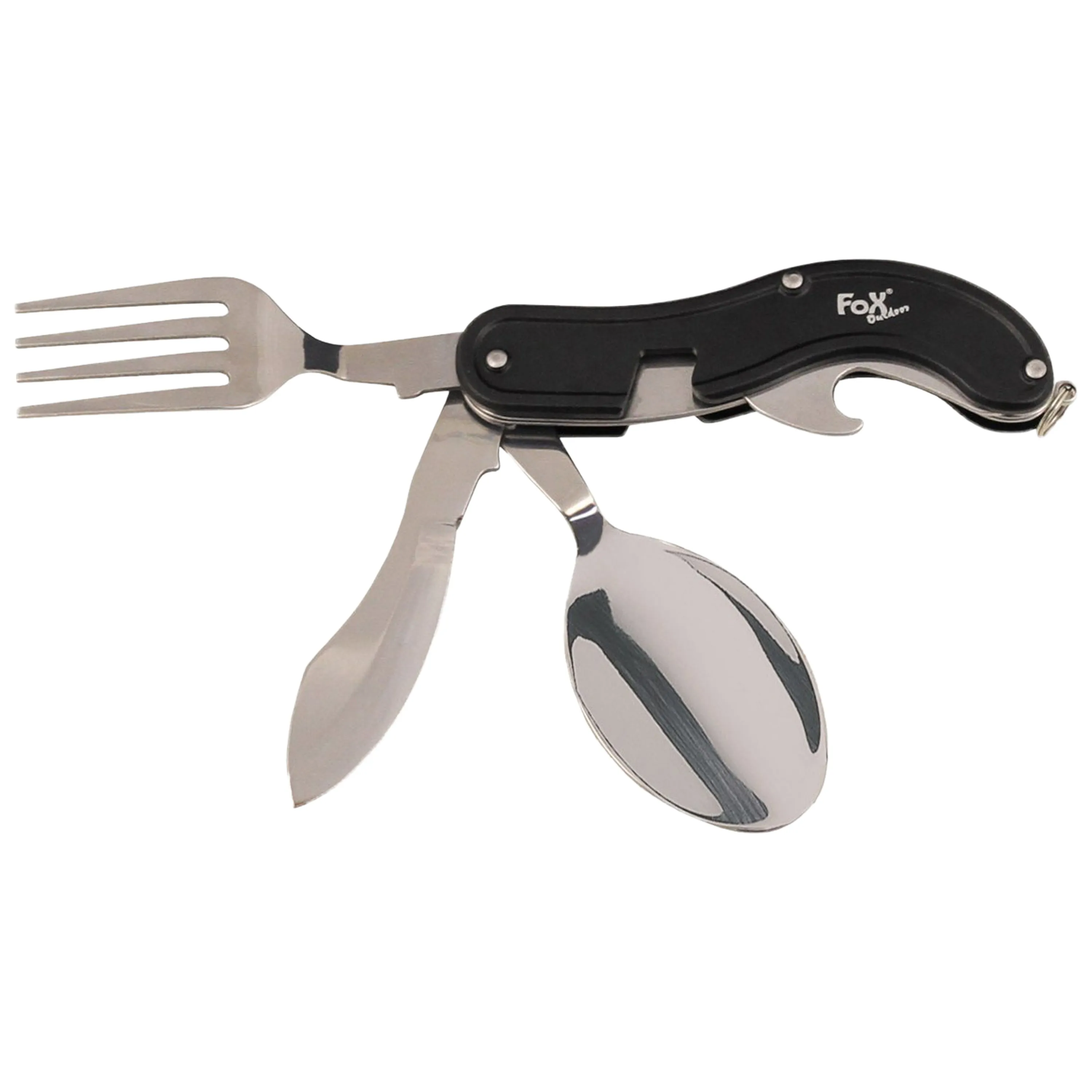 Fox Outdoor -  Fox Outdoor Taschenmesserbesteck 4-teilig schwarz