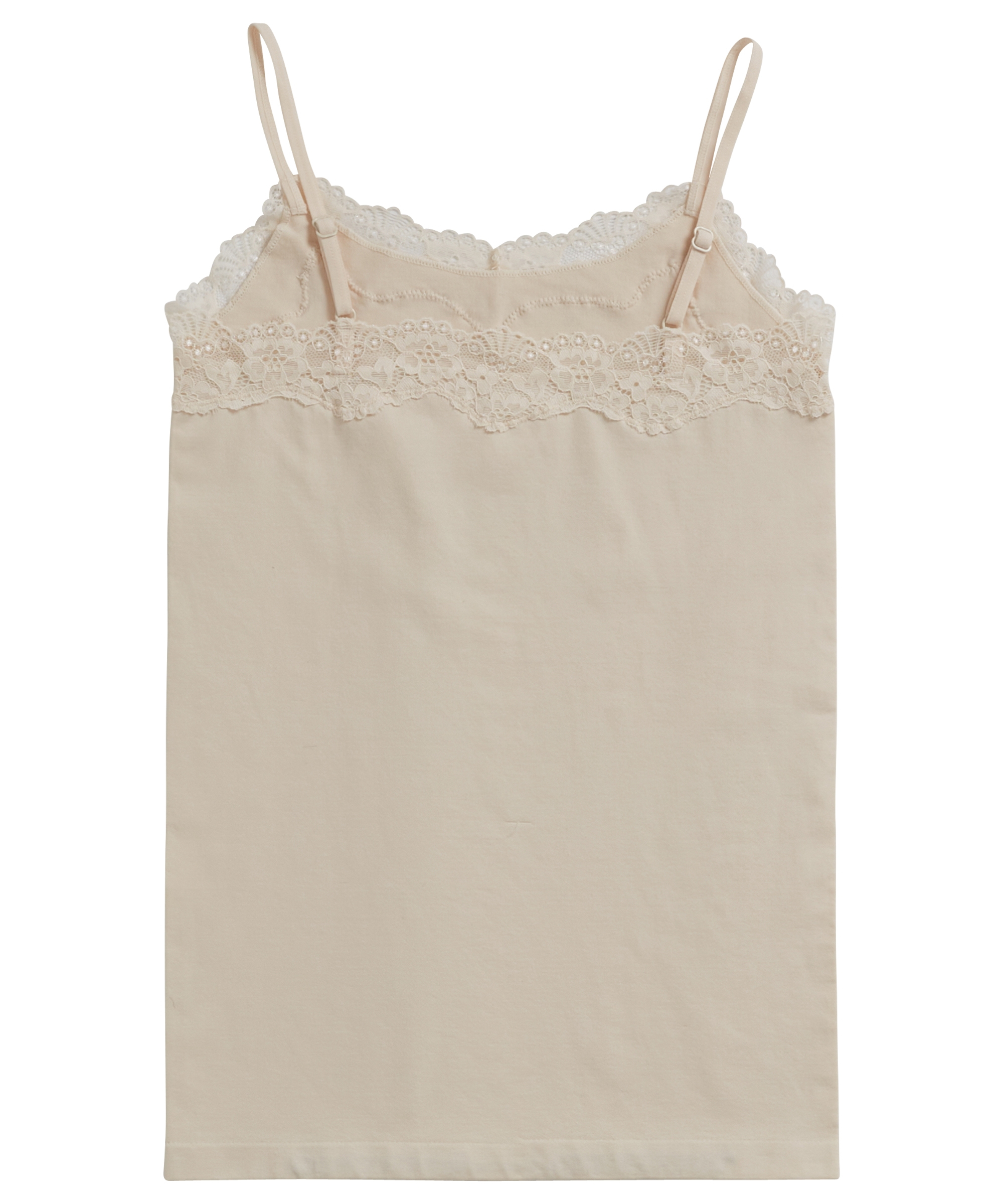 naadloos singlet met kant