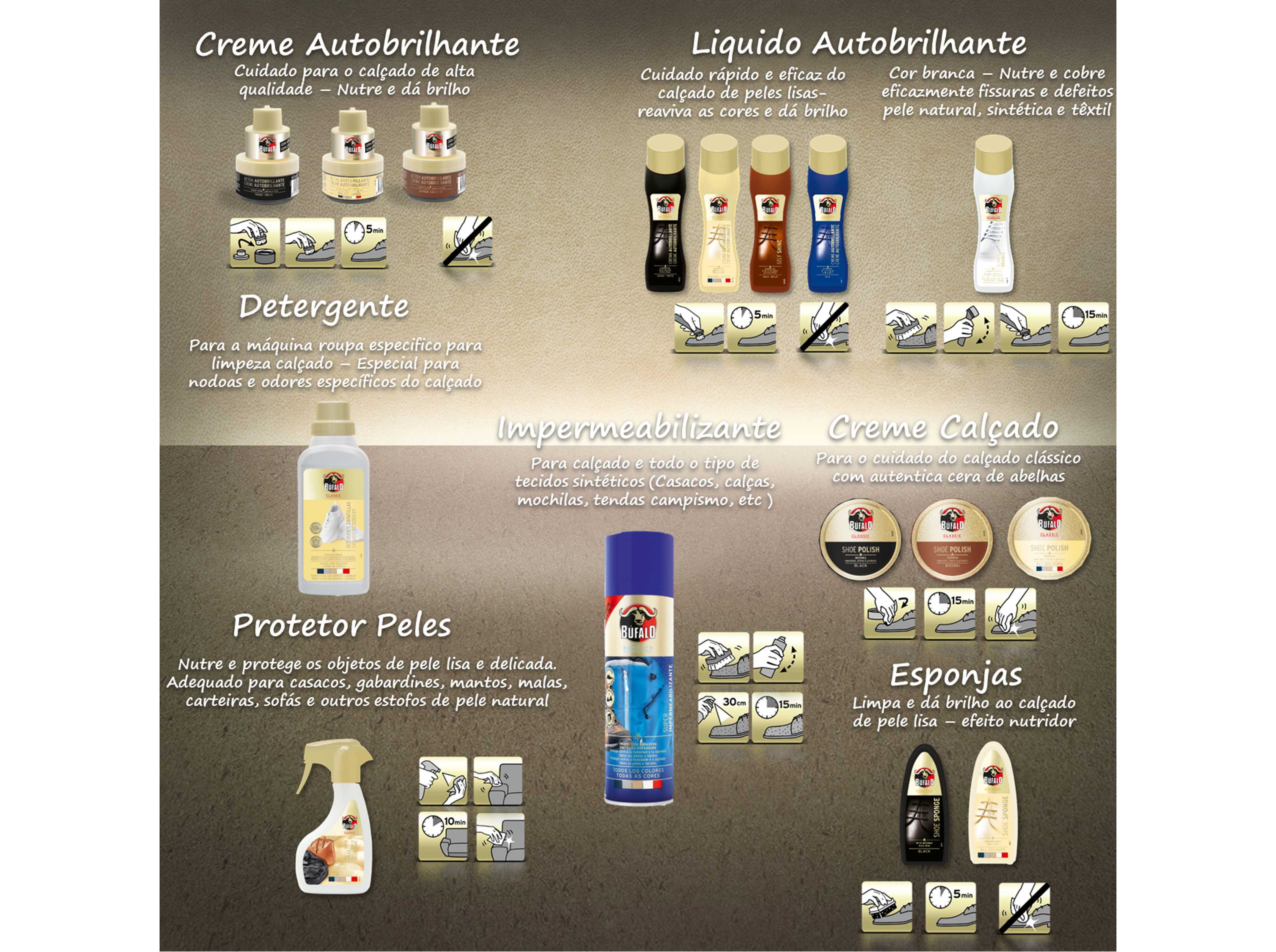 AUTOBRILHANTE CALÇADO COM ESPONJA INCOLOR BÚFALO 50ML