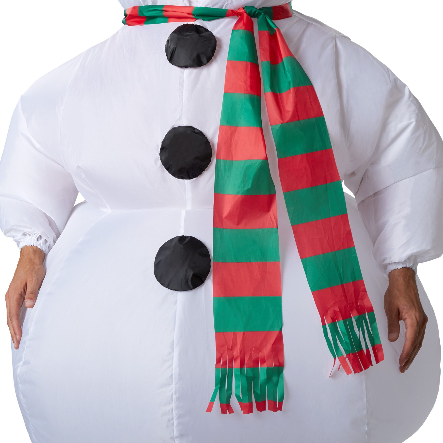 tectake® Aufblasbares Kostüm Schneemann